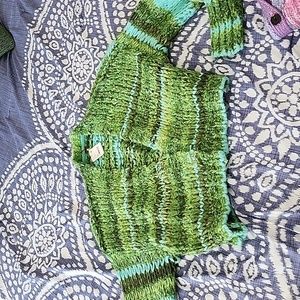 Free people size m. green sweater